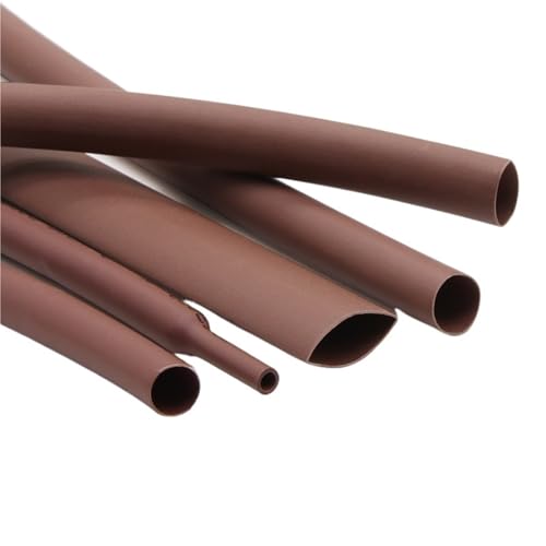 Brauner Schrumpfschlauch, Verhältnis 2:1, Durchmesser 1 mm – 50 mm, elektrische Isolierung, Schrumpfschlauch, Kabelhülle, 1–10 Meter(16mm,10 meters) von IUBPWMS