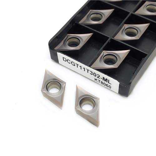 DCGT11T302 DCGT11T301 DCGT11T304-ML KT8060 CNC-Hartmetalleinsatz Wendeschneidplatten for Drehmaschinenfräsen Dreheinsätze Schneidwerkzeuge 10 Stück(DCGT11T302-ML KT8060) von IUBPWMS
