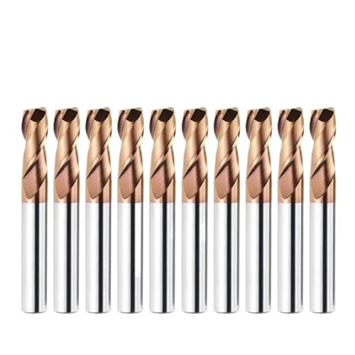 HRC55 Flachkopf-Schaftfräser, 4–20 mm Schaft, 2 Nuten, Spiralfräser, CNC-Fräser, Gravierwerkzeug for Edelstahl und gehärteten Stahl(10pcs HRC55 2F,D5xD5x50L) von IUBPWMS