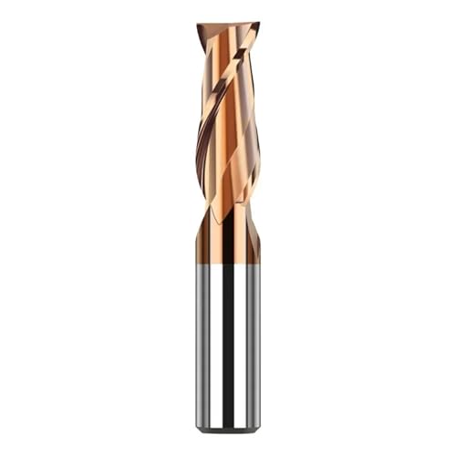 HRC55 Flachkopf-Schaftfräser, 4–20 mm Schaft, 2 Nuten, Spiralfräser, CNC-Fräser, Gravierwerkzeug for Edelstahl und gehärteten Stahl(1pc HRC55 2F,D14xD14x100L) von IUBPWMS