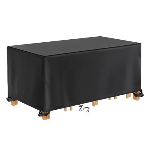 IUCUHE Garten Abdeckung Tisch,wasserdichte Gartenmöbel-Abdeckungen 75x40x40cm/Lx B x H überzug Gartenmöbel,Anti-UV 600D Oxford Abdeckplane Loungemöbel Für Gartensofas,Gartentisch Sitzgruppe von IUCUHE