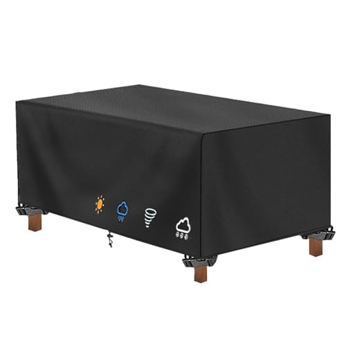 IUCUHE Schutzhülle Gartenmöbel Winterfest 70x40x75cm/Länge x Breite x Höhe Gartenmöbel Abdeckung Wasserdicht,600d Oxford Gewebe Abdeckplane Für Gartentisch Sitzgruppe Balkonmöbel Abdeckung von IUCUHE