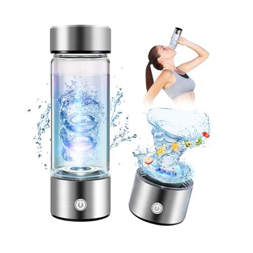 Upgrade 3-in-1 Wasserstoff-Wasserflaschengenerator mit Display & Wasserstoffaufnahme 【NO.1-100% geruchlos】【Zertifizierung - 4000PPB】 Wasserstoffwasserflasche - 2025 SPE-PEM-Technik von IUHFSIFS