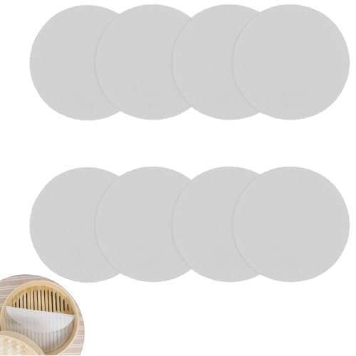 IUHRIE 12 Stück Silikon Dämpfer,Bambusdämpfer,Dampfgarer Dumpling Steamer,Dünsteinsatz,Matte Antihaft Runde Pad Wiederverwendbare Netz Dampf für Reis Dim Sum Dampfmatten,Dämpfeinsatz,Dünsteinsätze von IUHRIE