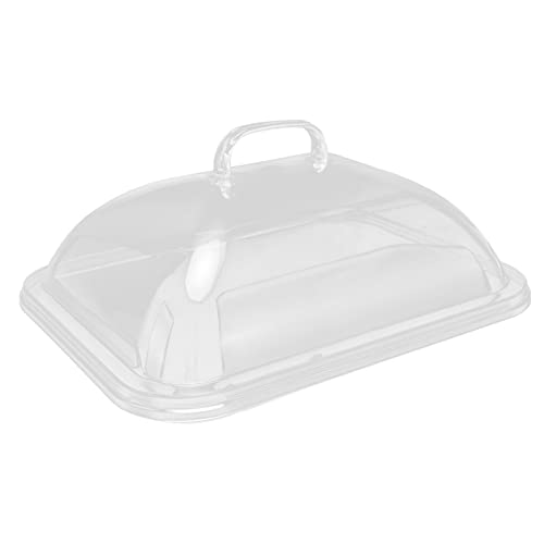 IUIBMI Klare Lebensmittelabdeckung, Transparente Lebensmittel-Kuppelabdeckung aus Acryl mit Griff, Lebensmittel-Displayschutz, Lebensmittel-Display-Kuppelabdeckung, Spritzschutz für Kuchen,(M (55L)) von IUIBMI