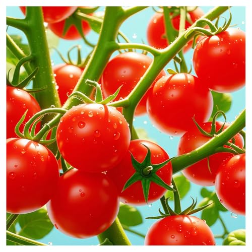 IUIUNIGA 100 Tomatensamen - Frühreifende, Ertragreiche Hybridsorte, Geeignet Für Balkonkübel Und Gartenbeete von IUIUNIGA