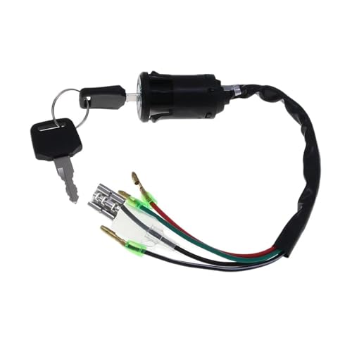 Zündschloss 4-Draht-elektrisches Türschloss, Universal-Motorrad-Zündschlüssel, Elektrisches Türschloss, Netzschalter Zündschalter Zündschloss 4-Draht-elektrisches Türschloss, Universal-Motorrad-Zündschlüssel, Elektrisches Türschloss, Netzschalter Zündschalter von IUKMR