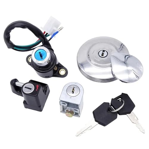 Zündschloss Für CMX250 Für Rebel 1985-2015 CA125 1995-1999 Motorrad Kraftstoff Gas Kappe Abdeckung Zündschloss Sitz Helm Schloss Schlüssel Set Zündschalter von IUKMR