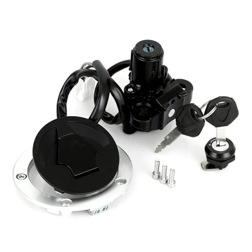 Zündschloss Für EN 650 Für Vulcan S650 2014-2022 Motorrad Zündschloss Sperren Kraftstoff Gas Kappe Mit Schlüssel Set Elektrische Schlösser Zündschalter von IUKMR