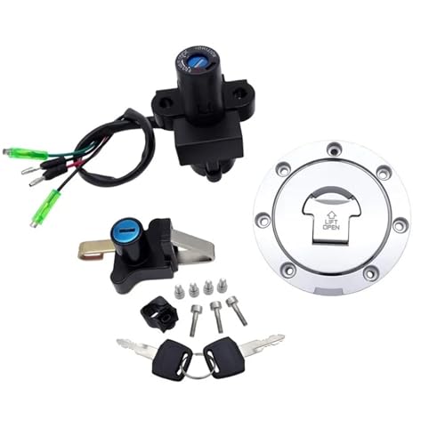 Zündschloss Für NSR125 Für NSR 125 1993-2004 Motorrad Zündschloss Mit 4 Drähte Sitzschloss Tankdeckel Schlüssel Kit Mit Schraube 1 Set Zündschalter von IUKMR