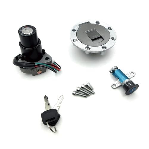 Zündschloss Für TZR125 Für TZM150 Für TZR150 Für TDM850 Motorrad Zündschloss Sitz Schloss Schlüssel Kraftstoff Tankdeckel Teile Zündschalter(Full Set Locks) von IUKMR