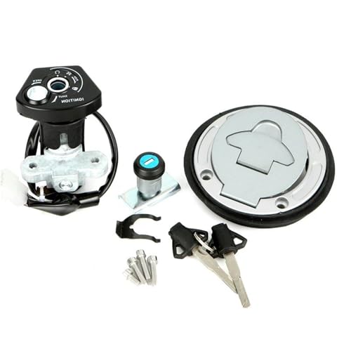 Zündschloss Für YZF-R15 Für YZF155 2019 2020 2021 Motorrad Zündschloss Kraftstoff Tankdeckel Schloss Schlüssel Set Starter Schalter Schlösser Zündschalter von IUKMR