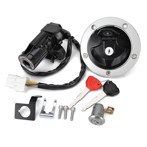 Zündschloss Für ZX1000 ZX636 Für Ninja ZX10R ZX6R 1000 Kraftstoff Tankdeckel Zündschloss Sitz Schloss Mit Schlüssel Kit 27048-5024 Zündschalter von IUKMR