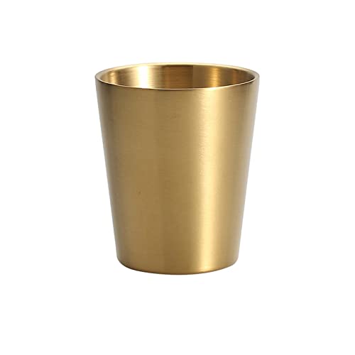 IUNSER Edelstahlbecher Bruchsichere Becher Trinkgläser aus Metall für Bar Home Restaurant Flasche (Gold, B) von IUNSER