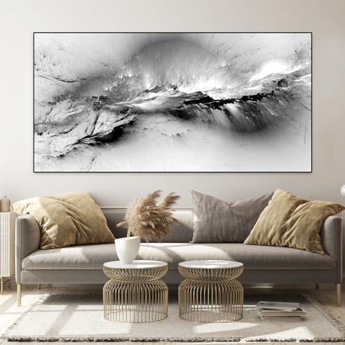 IUNTWEIE Abstrakte Moderne Leinwandbilder Groß Bunte Aurora Bild auf Leinwand Abstrakte Poster Vintage Gold Kunstdrucke Modern Wohnzimmer Schlafzimmer Dekoration Poster Ohne Rahmen (style-3,40x80cm) von IUNTWEIE