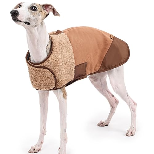 IUOUTG Hund Wintermantel Warme, Verdickte Fleece Winddichte Haustierjacke Mit Leineloch, Verstellbare Kalte Wetter Hunde Mäntel Für Greyhound Whippet Kleidung IUOUTG Hund Wintermantel Warme, Verdickte Fleece Winddichte Haustierjacke Mit Leineloch, Verstellbare Kalte Wetter Hunde Mäntel Für Greyhound Whippet Kleidung von IUOUTG