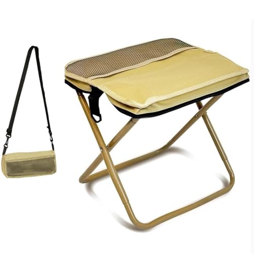 IUOUTG Klappbarer Rucksack Hocker, Leichter Mini Campingstuhl Mit Verstellbarem Gurt, 600D Oxford Stoff Für Outdoor Wandern Picknick Angeln von IUOUTG