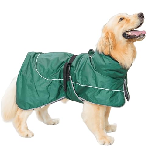 IUOUTG Reflektierender Hund Regenmantel Für Große Hunde, Verstellbare wasserdichte Haustier Regenjacke Mit Warmem Fleece Futter, Warmer Haustiermantel Für Wandern im Freien IUOUTG Reflektierender Hund Regenmantel Für Große Hunde, Verstellbare wasserdichte Haustier Regenjacke Mit Warmem Fleece Futter, Warmer Haustiermantel Für Wandern im Freien von IUOUTG