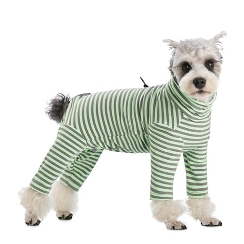 IUOUTG Streifen Ganzkörperhund-Pyjamas Mit Bauchschutz, Leichtes Gewicht Warmer Vierbeiniger Onesie-Overall Für Kleine Hunde, Gemütliche Haustierkleidung Nach Operation Erholung Anzug Für Hunde IUOUTG Streifen Ganzkörperhund-Pyjamas Mit Bauchschutz, Leichtes Gewicht Warmer Vierbeiniger Onesie-Overall Für Kleine Hunde, Gemütliche Haustierkleidung Nach Operation Erholung Anzug Für Hunde von IUOUTG