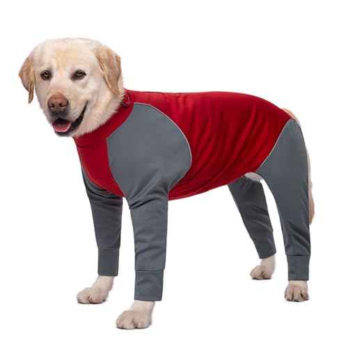 IUOUTG Winter wasserdichte Hundebelte Onesies Für After Operation Leichter Dehnbarer Hundepyjamas Bodysuit Mit Reißverschluss Und 4 Beinen Lange Ärmel Für Mittlere Große Hunde IUOUTG Winter wasserdichte Hundebelte Onesies Für After Operation Leichter Dehnbarer Hundepyjamas Bodysuit Mit Reißverschluss Und 4 Beinen Lange Ärmel Für Mittlere Große Hunde von IUOUTG