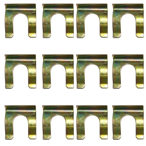 IUSOT 12 Stück Clutch Cable Brake Line Clamp Clips Set - Metall Bremsleitungshalter U-Form Bremsschlauch Halteklammer, Ersatz Schlauch Halteclip für Feststellbremse und Auto Schlauchsysteme IUSOT 12 Stück Clutch Cable Brake Line Clamp Clips Set - Metall Bremsleitungshalter U-Form Bremsschlauch Halteklammer, Ersatz Schlauch Halteclip für Feststellbremse und Auto Schlauchsysteme von IUSOT