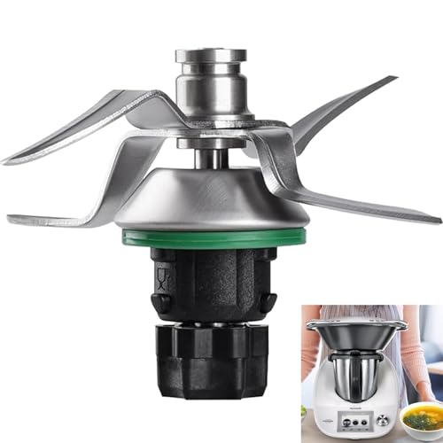 IUSOT Thermomix Messer Kompatibel Mit TM5 / TM6, Mixmesser TM5 Edelstahl mit Dichtring Ersatz für Vоrwerk Thermоmix Messer TM5 / TM6 Ersatzmesser - Vоrwerk Thermоmix Zubehör für TM5 / TM6 von IUSOT