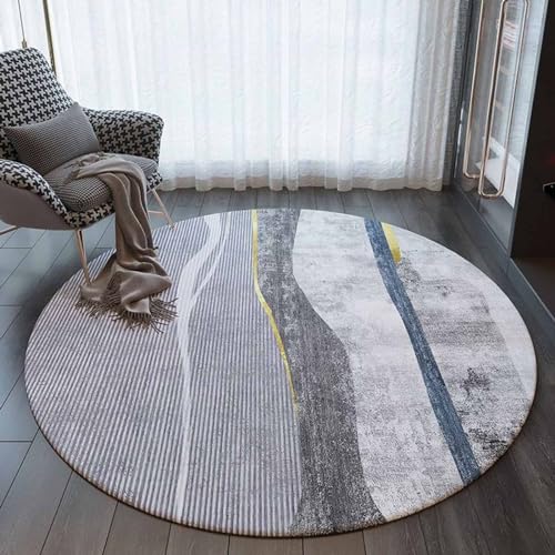 IUUUDDD Moderne Teppiche für den Wohnbereich runder Teppich Gold Grau Blau 100cm 120cm 140cm 160cm 200cm extra große Teppiche für Wohnzimmer Garten Schlafzimmer Teppich IUUUDDD Moderne Teppiche für den Wohnbereich runder Teppich Gold Grau Blau 100cm 120cm 140cm 160cm 200cm extra große Teppiche für Wohnzimmer Garten Schlafzimmer Teppich von IUUUDDD