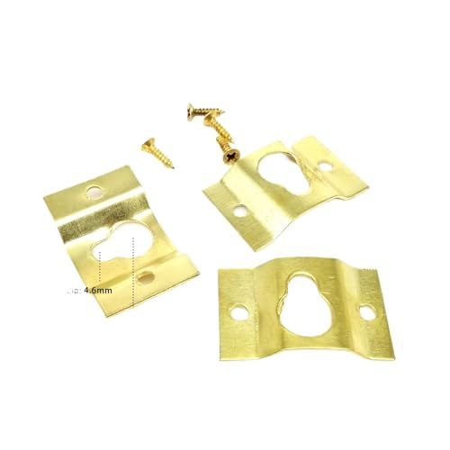 10/25 stücke Schwarz Silber Goldene Hängende Bild Foto Rahmen Aufhänger Kunstwerk Ölgemälde Spiegel Haken Mit Schrauben 5 arten für Bilder(25pcs D golden) von IUVYTA