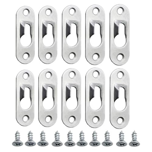 10/5 Stück Bilderaufhänger aus Metall, Schlüsselloch-Aufhänger, Verschlüsse for Bilder, Fotorahmen, Möbel, Schränke, 44 mm x 16 mm für Bilder(10PCS) von IUVYTA