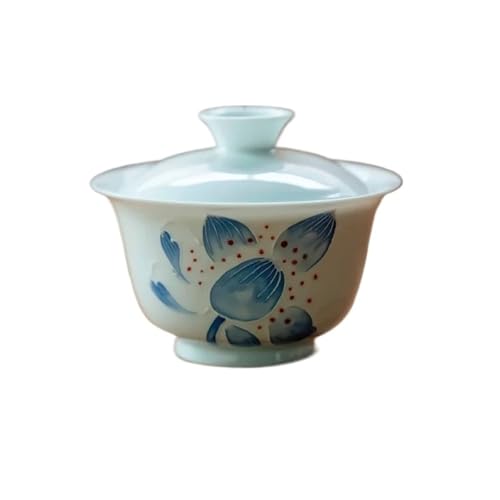 120 ml reine handbemalte Florschnitzerei Lotusblütenblatt Gaiwan Antike Teeschale mit Deckel Kit Maker Abdeckung Schüssel Trinkgeschirr 120 ml reine handbemalte Florschnitzerei Lotusblütenblatt Gaiwan Antike Teeschale mit Deckel Kit Maker Abdeckung Schüssel Trinkgeschirr von IUVYTA