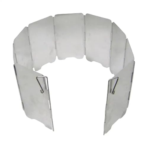 9 Platten Faltbarer Herd Windschutzscheibe Bildschirme Outdoor Camping Kochen Gasherde Aluminiumlegierung Winddicht Campingausrüstung für Camping, Wandern von IUVYTA