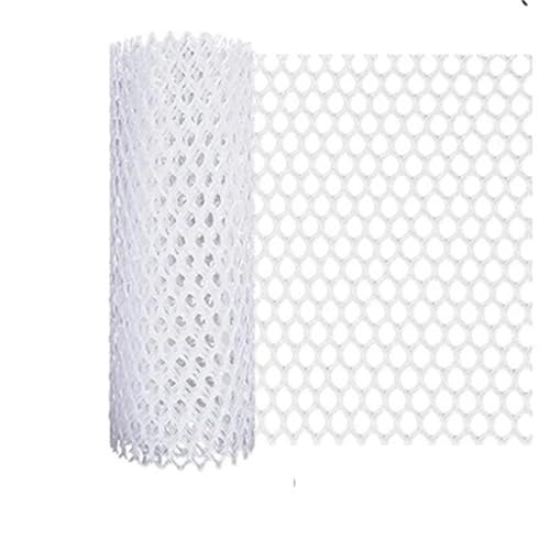 Breite 1M Katzen-/Haustierbalkon-Fallschutznetz Gartenzaungitter Fenster Kunststoffgitter Gitter Kindertreppe Fallschutznetz für Geflügel(Mesh 12mm-White,1x5m) von IUVYTA
