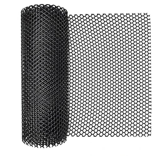 Breite 1M Katzen-/Haustierbalkon-Fallschutznetz Gartenzaungitter Fenster Kunststoffgitter Gitter Kindertreppe Fallschutznetz für Geflügel(Mesh 5mm-Black,1x4m) von IUVYTA
