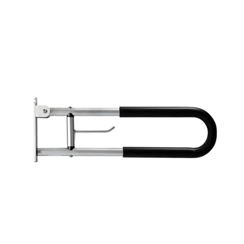 Handicap-Haltegriffe, robuste Handläufe aus Aluminiumlegierung for die Toilette, hochklappbare U-förmige Stützschiene, wasserdicht, Handicap for ältere Menschen für Toiletten(C) von IUVYTA