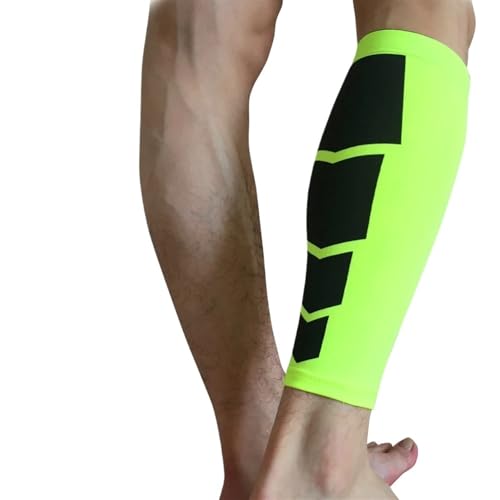 IUVYTA 1Pcs Sport Kompression Kalb Ärmeln Bein Kompression Socke Shin Schienen Unterstützung für Sport(Green,XL) von IUVYTA