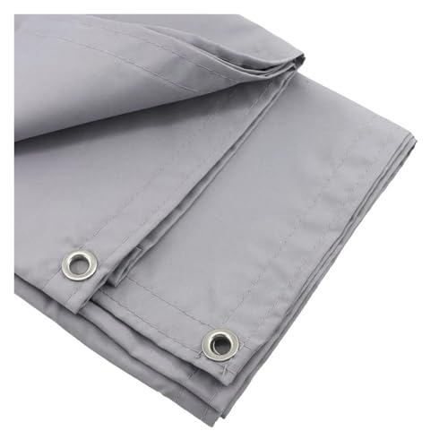 IUVYTA 300D wasserdichter Zaun Segel Balkon Geländer Sichtschutz Terrasse Windschutz für Garten Terrasse(Gray-50CM,0.9x2m) von IUVYTA