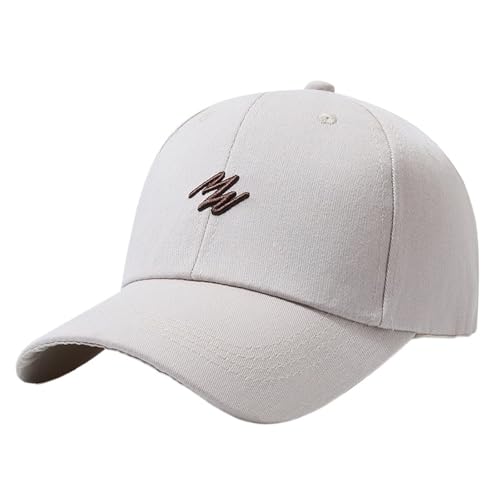 IUVYTA 3D-gestickte, Schlichte Baseballkappe for Männer und Frauen mit Verstellbarer Schnalle, geeignet for lässige Outdoor-Baseballmützen für Damen(Beige) von IUVYTA