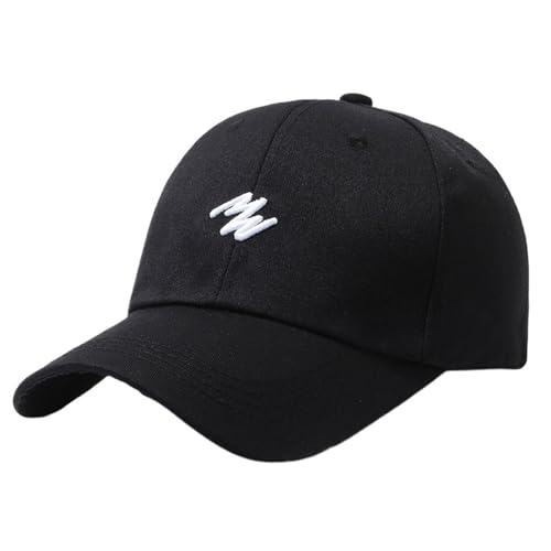 IUVYTA 3D-gestickte, Schlichte Baseballkappe for Männer und Frauen mit Verstellbarer Schnalle, geeignet for lässige Outdoor-Baseballmützen für Damen(Black) von IUVYTA