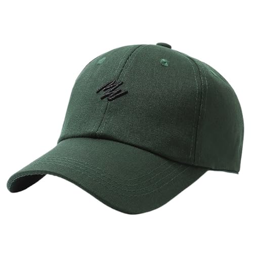 IUVYTA 3D-gestickte, Schlichte Baseballkappe for Männer und Frauen mit Verstellbarer Schnalle, geeignet for lässige Outdoor-Baseballmützen für Damen(Green) von IUVYTA