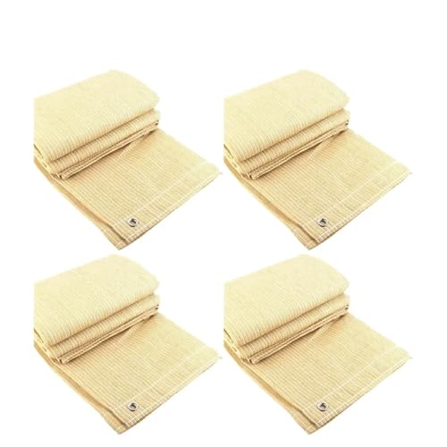 IUVYTA 4x1M Garten Pergolen Schattierung Net Pool Markise Balkon Privatsphäre Screen Zaun Abdeckung Pavillon Sonne Baldachin für Garten Terrasse(Beige-4PCS,1x4meter) von IUVYTA