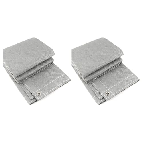 IUVYTA 4x1M Garten Pergolen Schattierung Net Pool Markise Balkon Privatsphäre Screen Zaun Abdeckung Pavillon Sonne Baldachin für Garten Terrasse(Grey-2PCS,1x4meter) von IUVYTA