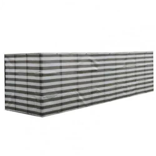IUVYTA Balkon Sichtschutz Netze DIY Professionelle Sonnenschirm Zaun Net Shelter Mesh for Outdoor Garten für Garten Terrasse(Black Gray) von IUVYTA