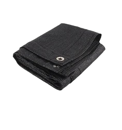 IUVYTA Breite 0,9 m Balkon Sichtschutznetz Zaun Abschirmung Windschutz Wohnung Balkon Terrasse Unterstand Sichtschutznetz für Garten Terrasse(Black,0.9x9meter) von IUVYTA