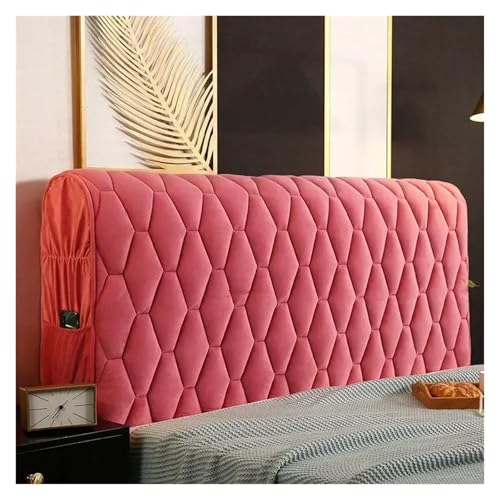 IUVYTA Dicker gesteppter Kopfteilbezug aus Samt, einfarbig, All-Inclusive-Nachttisch, weicher Plüsch-Bettkopf für Bett (Farbe 1, B 150 x H 68 cm) von IUVYTA