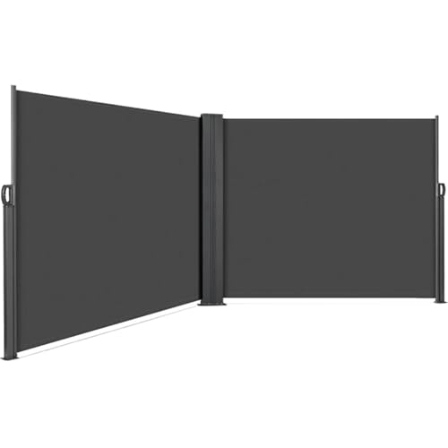 IUVYTA Einziehbare Seitenmarkise 236" x 71" wasserdichter Patio-einziehbarer Sichtschutz for den Außenbereich für Garten Terrasse von IUVYTA