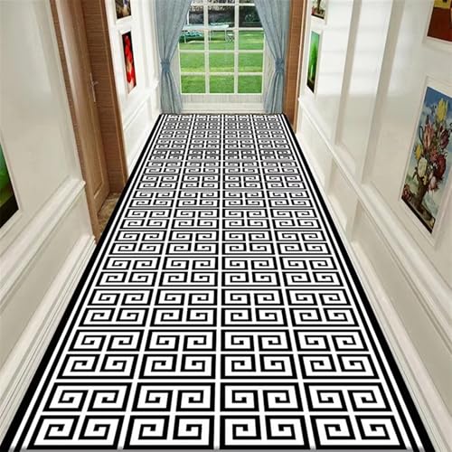 IUVYTA Flur Teppich Eingangstür Flur Waschbar Home Veranda Zimmer Dekor Schlafzimmer Nachttisch Erker Balkon Gang Matte Langer Bereich Teppich für Patio(Type 1,200X400CM) von IUVYTA