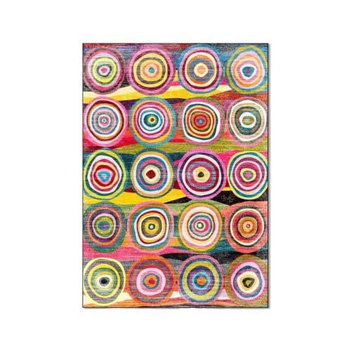 IUVYTA Geometrischer Blatt-dekorativer Teppich for Schlafzimmer, Arbeitszimmer, Balkon, Bad, Restaurant, Küche, Bodenmatte, Teppiche für Patio(Type 1,80x120cm) von IUVYTA