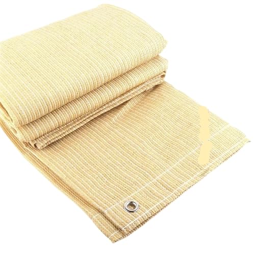 IUVYTA Höhe 0,8 m-1,2 m 3ft Balkon Terrasse Zaun Sicherheit Privatsphäre Net Garten Abdeckung Gehäuse Netze für Garten Terrasse(Beige,1.2mx2m) von IUVYTA