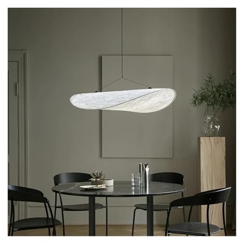 IUVYTA Moderne kreative Pendelleuchte Vertigo Silk Pendelleuchte for Wohnzimmer Schlafzimmer Zuhause minimalistische Möbel Beleuchtung Stoff Lampenschirm für Kronleuchter(Color 4_DIA60CM) von IUVYTA