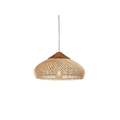 IUVYTA Pendelleuchten Stil Holz Hängelampe for Shop Restaurant Dekoration Deckenleuchter Stoff Lampenschirm Lampenschirme for Tischlampen für Kronleuchter(Color 1) von IUVYTA
